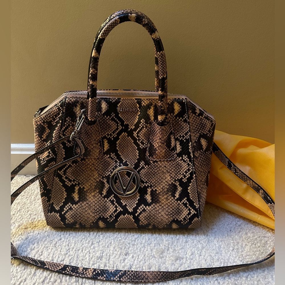 Mario Valentino Snake Print Tote